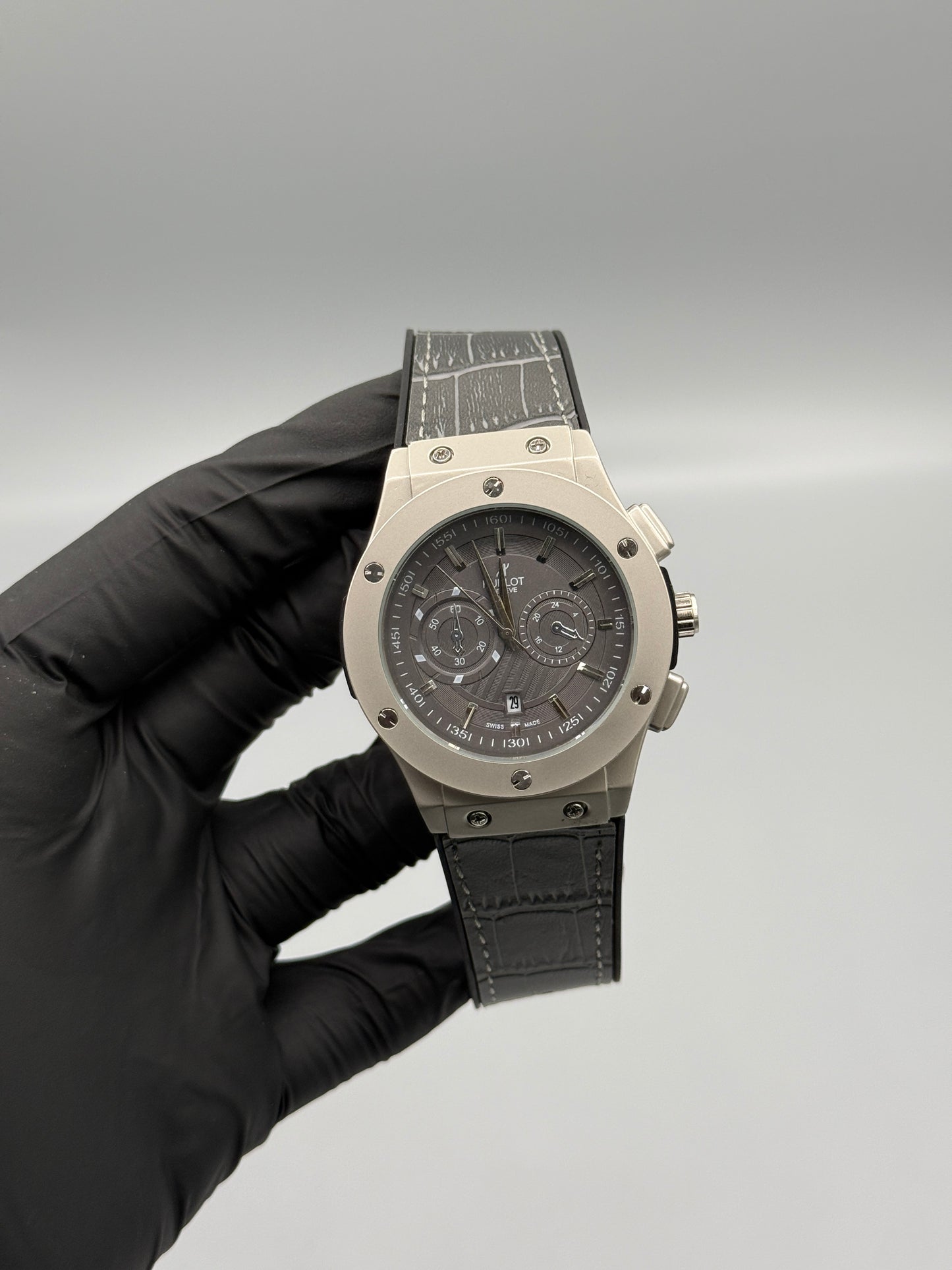 Chrono Style Leather Strap