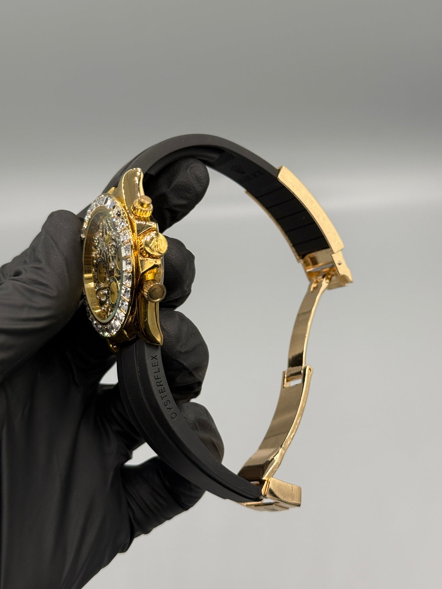 Chronograph Working Stone Rubber Strap