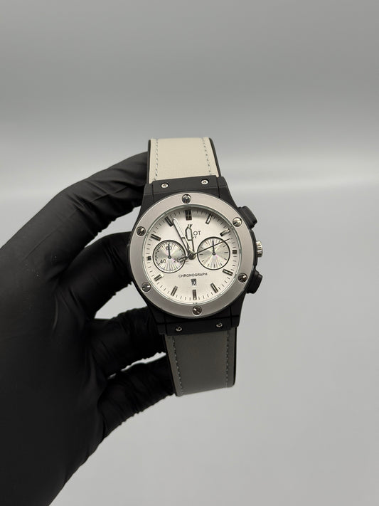 Chrono Style Leather Strap