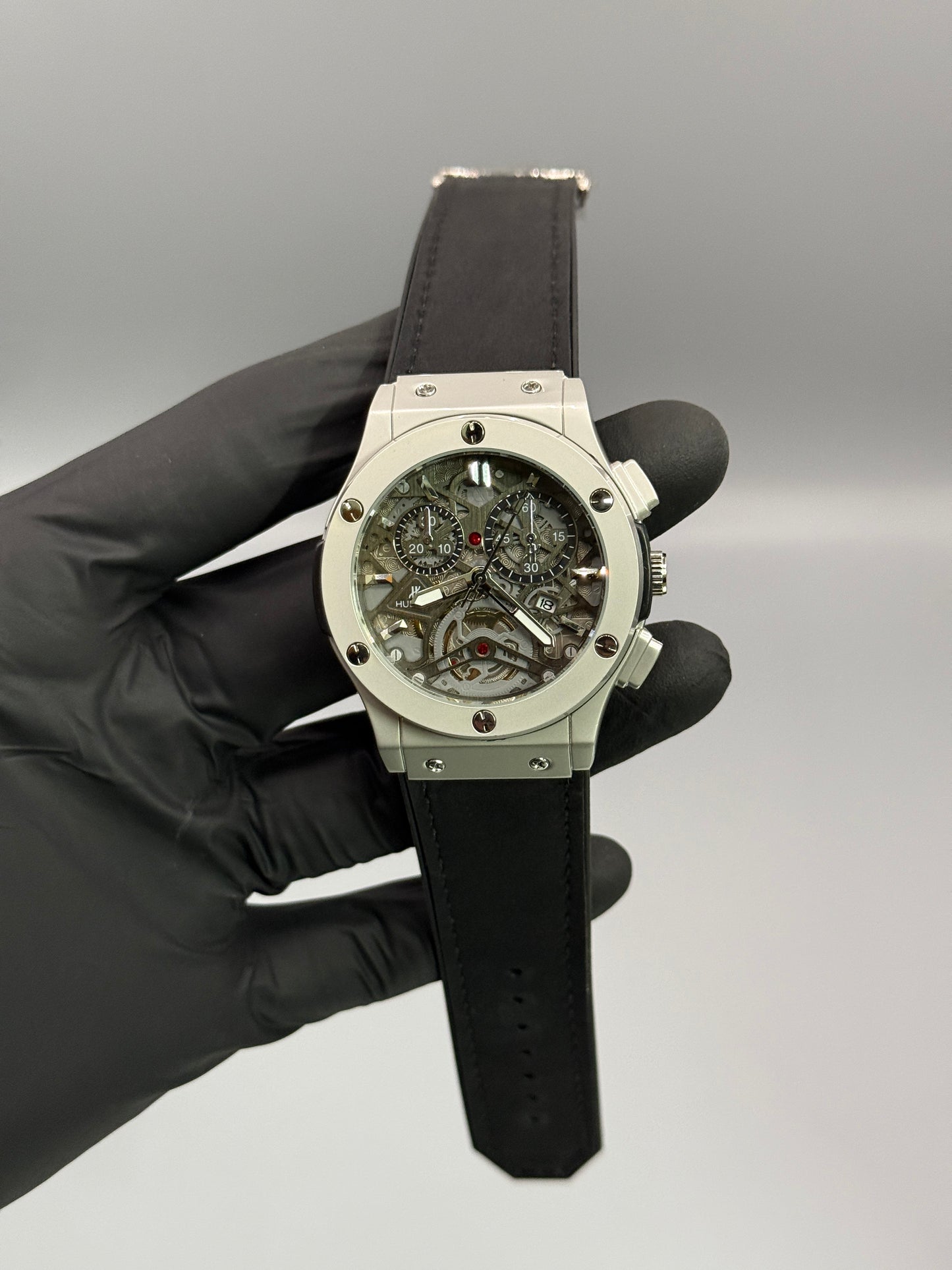 Chrono Style Leather Strap