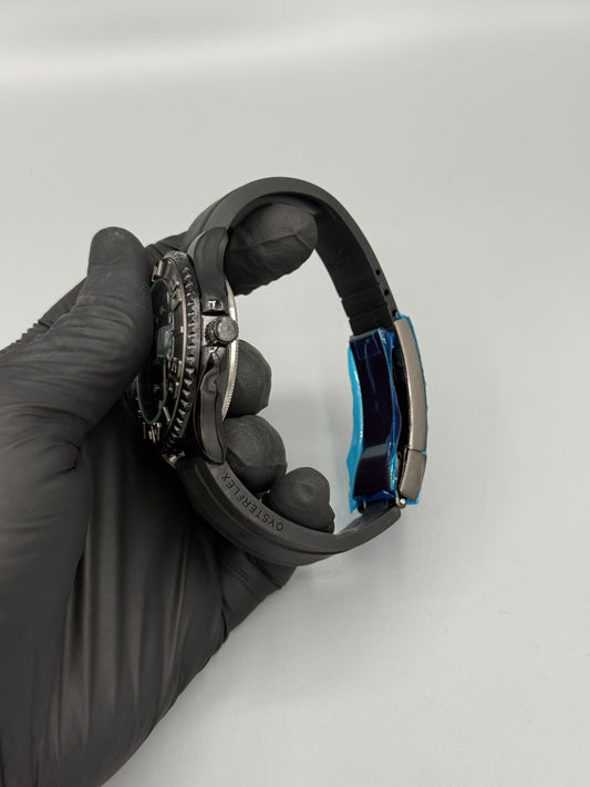 Rolex Submariner With Rubber Strap Rotating Dial