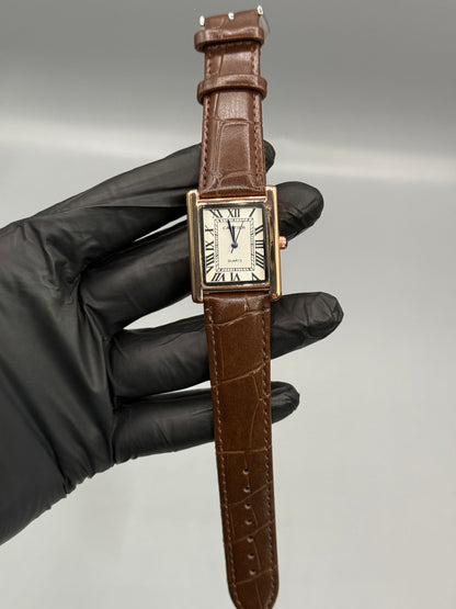 Cartier Tank Watch Leather Strap