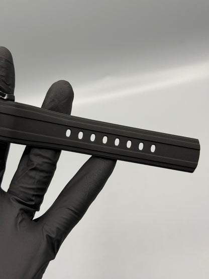 Rotating Dial Rubber Strap Full Black