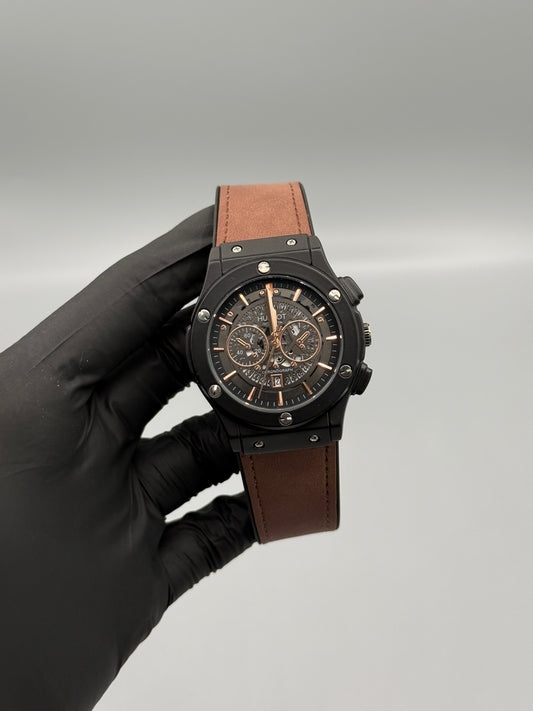 Chrono Style Leather Strap