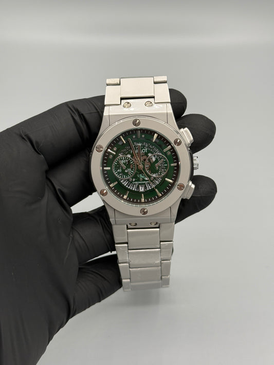 Chrono Style Silver Chain