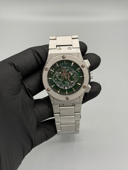 Chrono Style Silver Chain