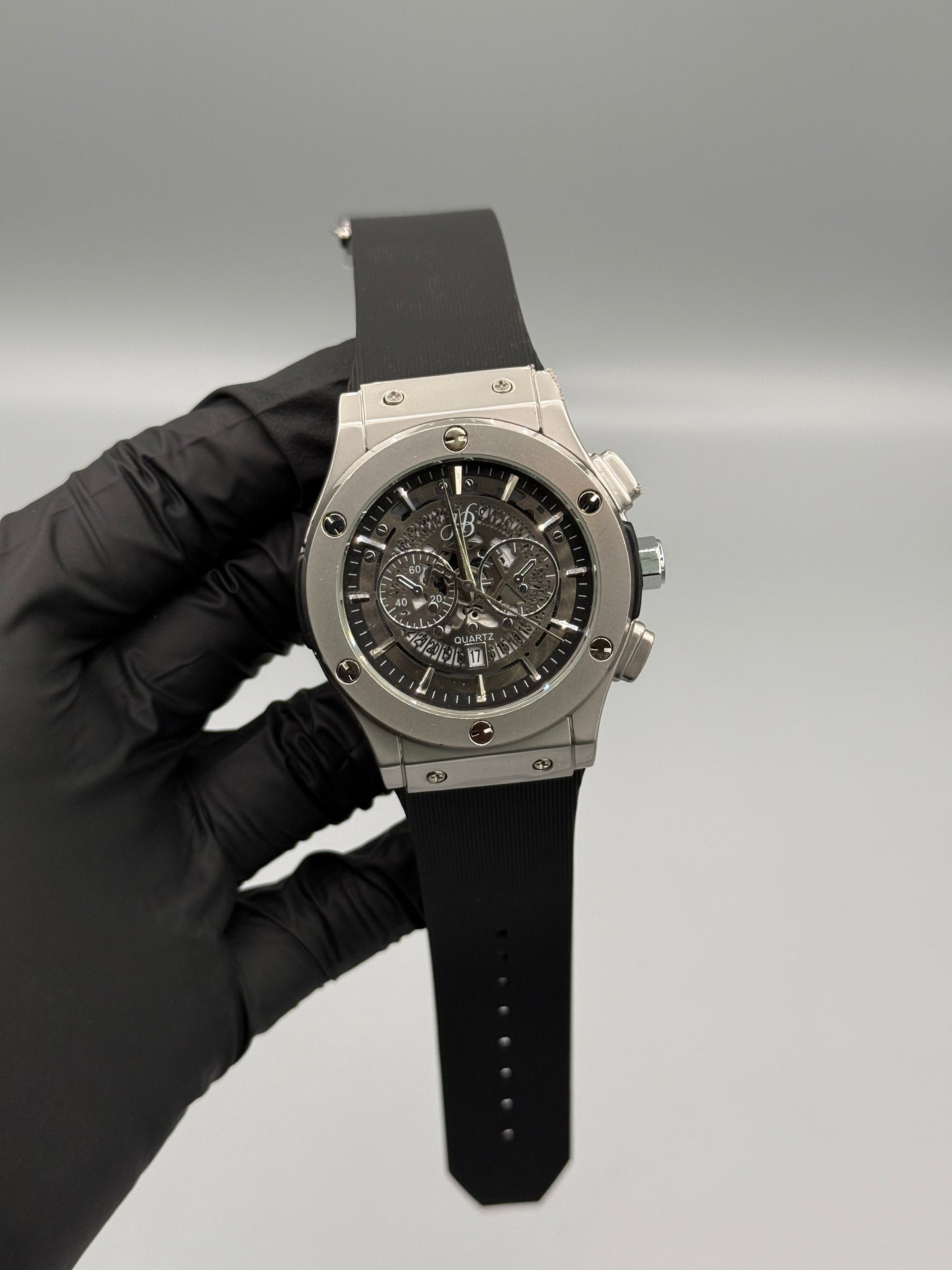 Chrono Style Rubber Strap