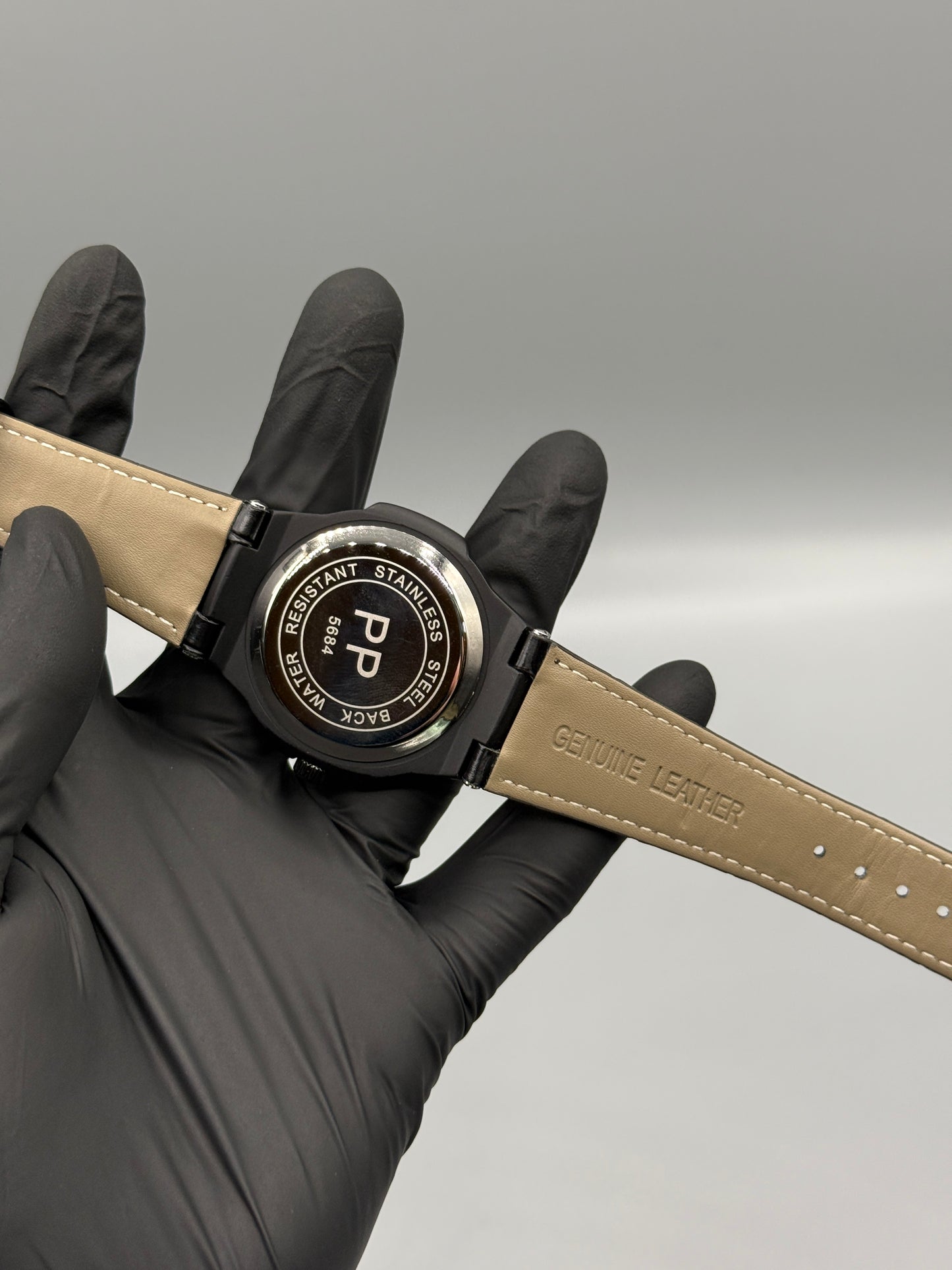 PP Leather Strap Full Black