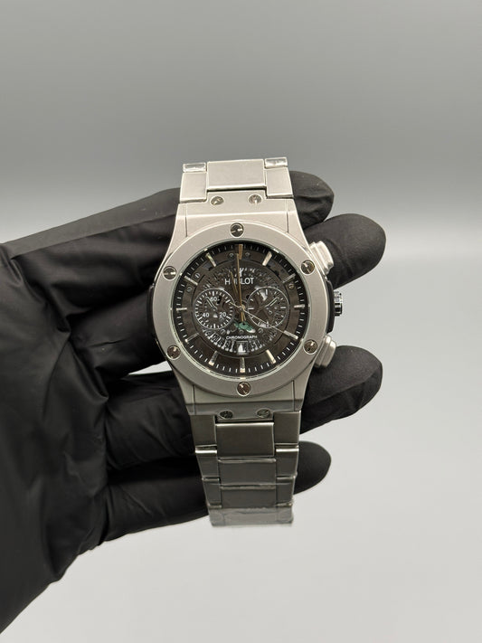 Chrono Style Silver Chain