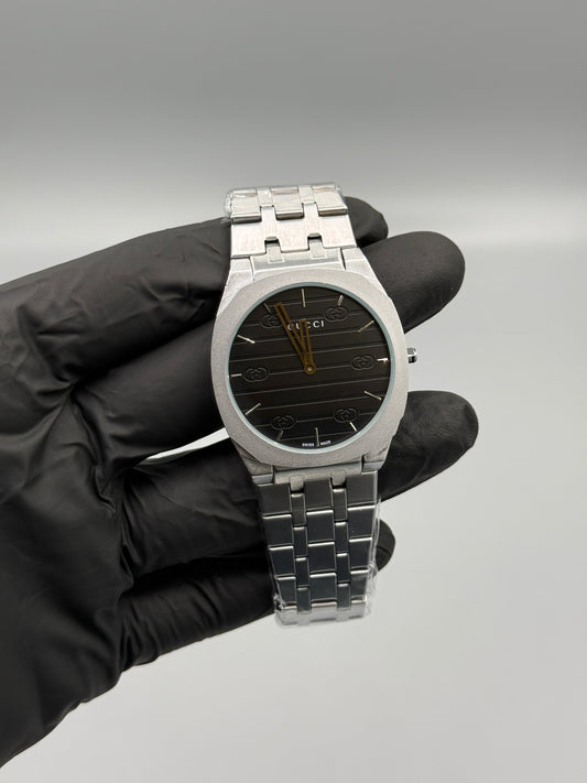 Silver Chain Slim Watch