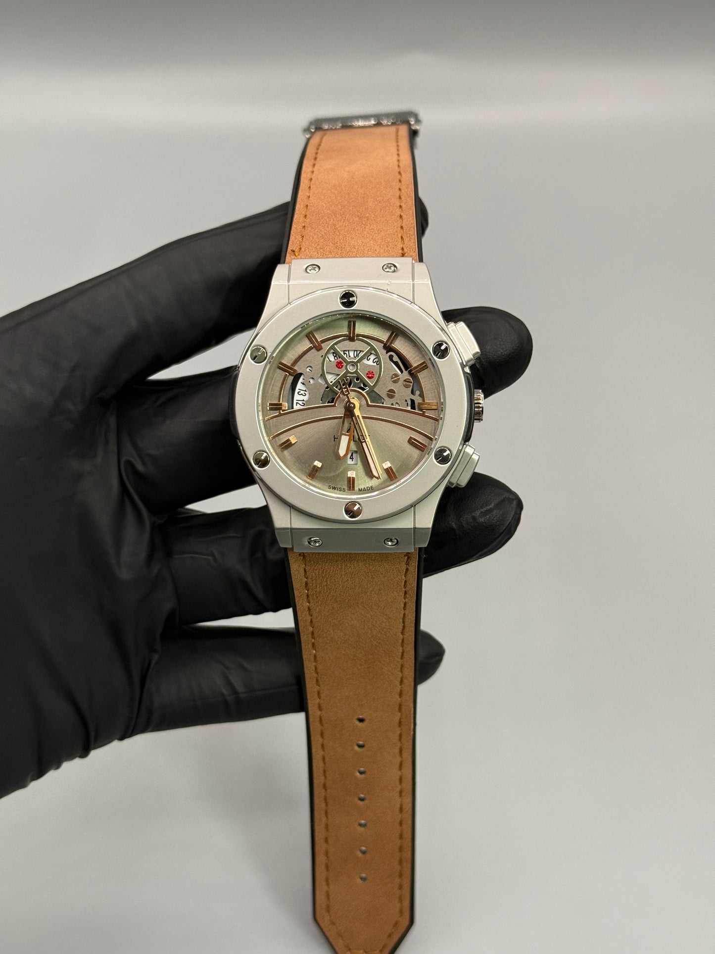Skeleton Leather Strap