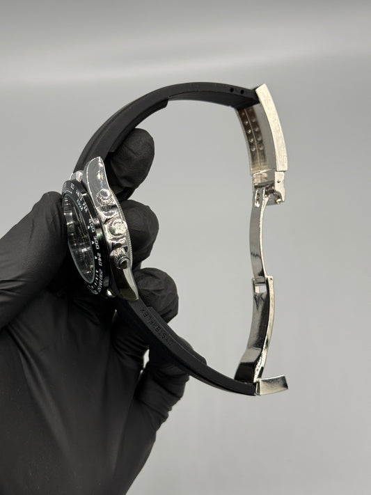 Rotating Dial Rubber Strap