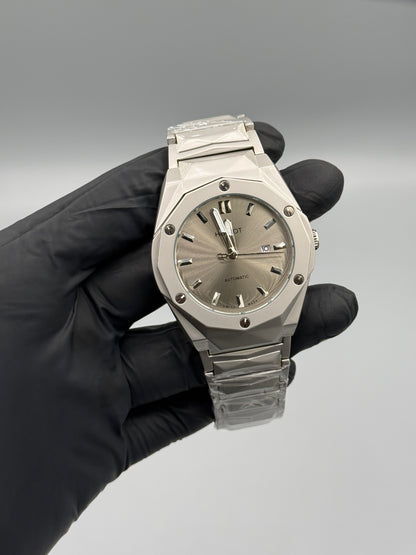 Hublot Diamond Cut Semi Auto Stainless Steel